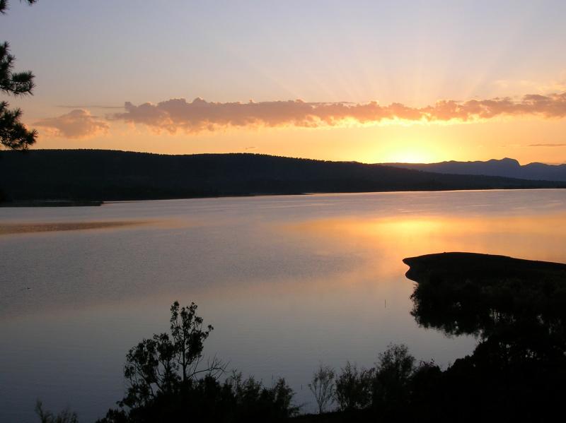 Sunrise at Heron Lake, siter lake to El Vado