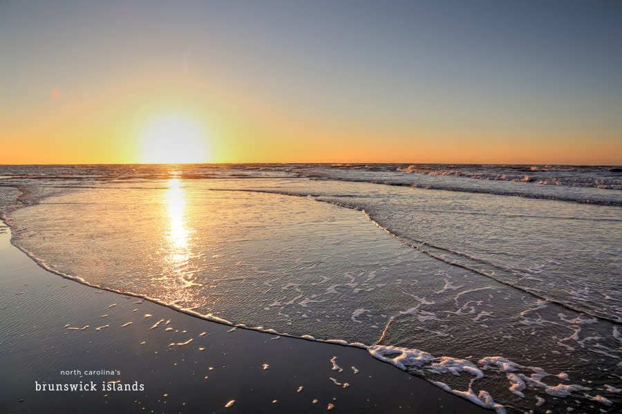 Sunrise over the ocean