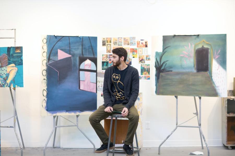 Artist Moozhan Ahmadzadegan
