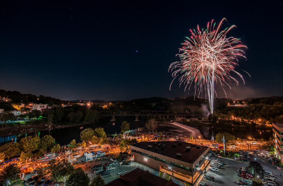 Fireworks Celebrating Easton Heritage Day | Discover Lehigh Valley, PA