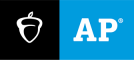 Black, blue, and white logo reading "AP" with a photo of an acorn