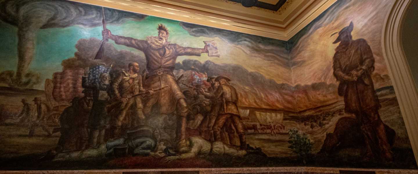 John Brown | Tragic Prelude Mural at Kansas State Capitol Statehouse Building | Topeka, KS