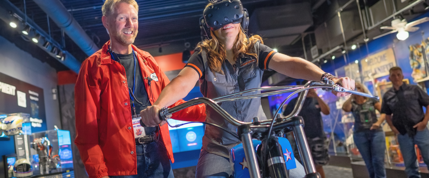 VR experience at Evel Knievel Museum