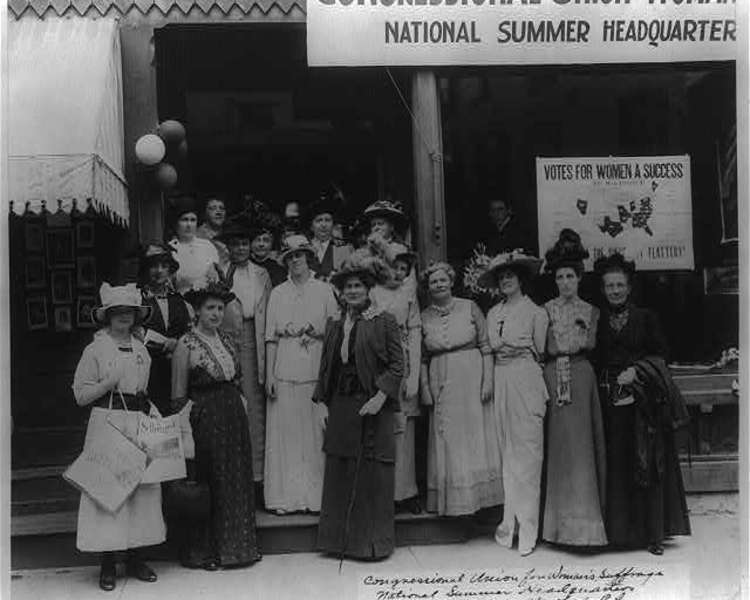 Congressional Union for Woman's Suffrage, National Summer Headquarters, 128 Bellevue Avenue, Newport, R. I.