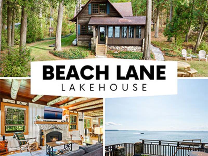 Find Lodging in Door County Beach Lane Lakehouse- Sister Bay