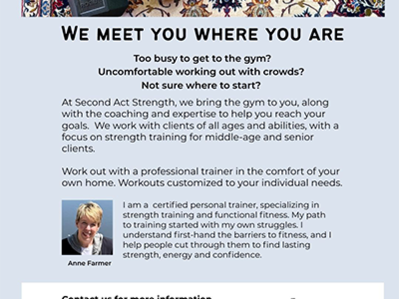 Second Act Strength Coaching