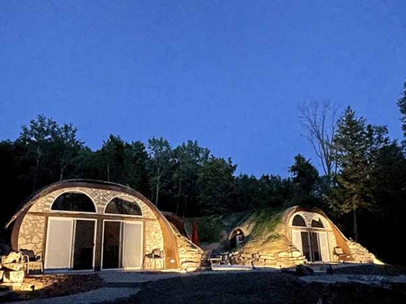 Find Lodging in Door County The Bayshore Shire Waterfront Hobbit Home