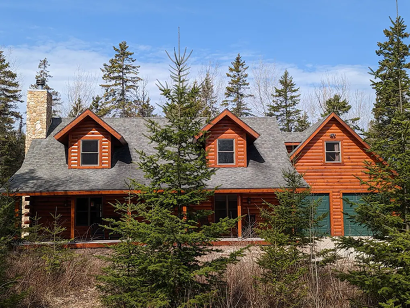 Find Lodging in Door County The Refuge Log Home