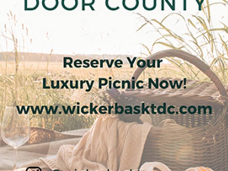 Moving to Door County Wicker Basket
