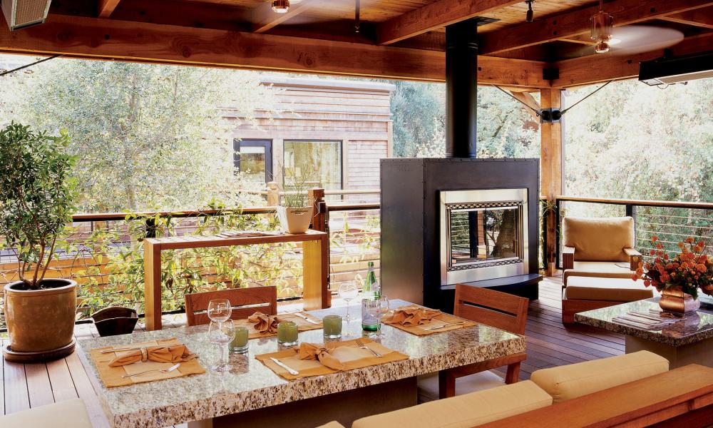 Calistoga Ranch Cottage Deck