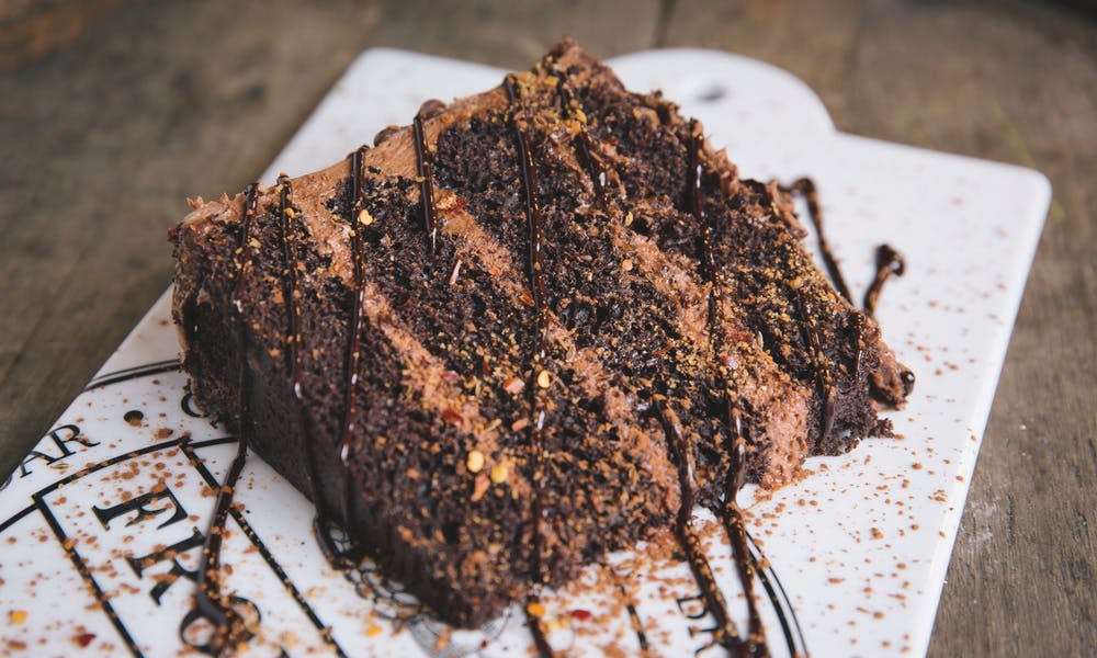 The Aztec Mocha Cake at the Vineyard Market by Brad Zweerink.