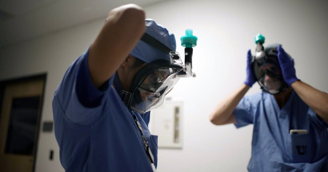 "(Photo courtesy of John Pearson) Salt Lake company True Health, which is converting snorkeling masks into personal protective equipment for heath care workers."