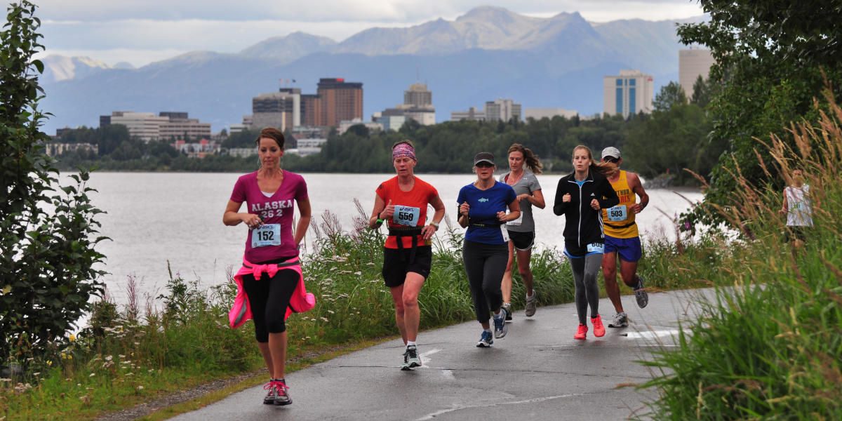 Anchorage marathons and running trails