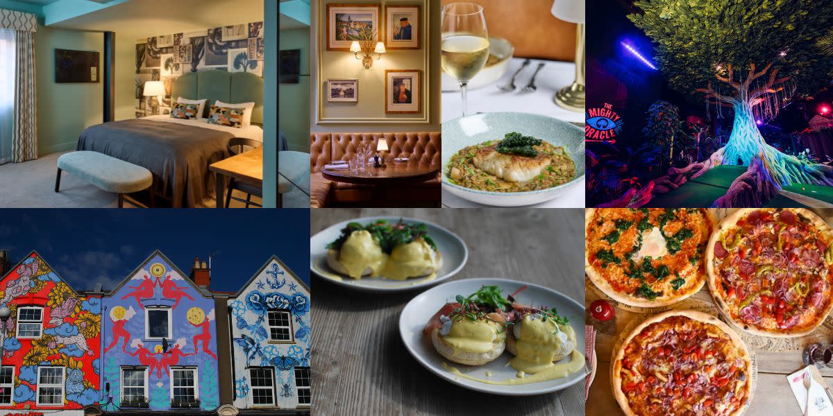 Hotel du Vin, Bistro du Vin, TreeTop Golf, Six Sisters mural, burra eggs benedict, L'Osteria