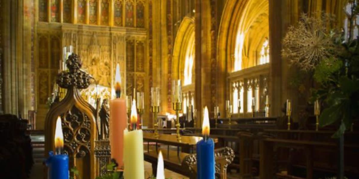 Sherborne Abbey at Christmas