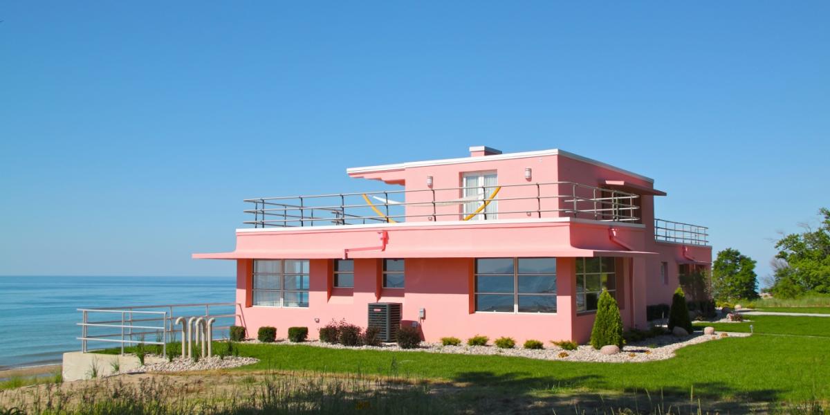 Beautiful house atop the dunes