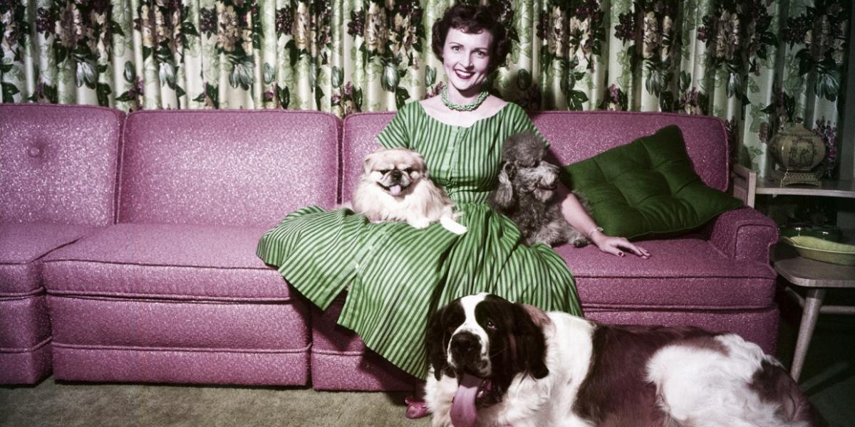 Betty White with Dogs