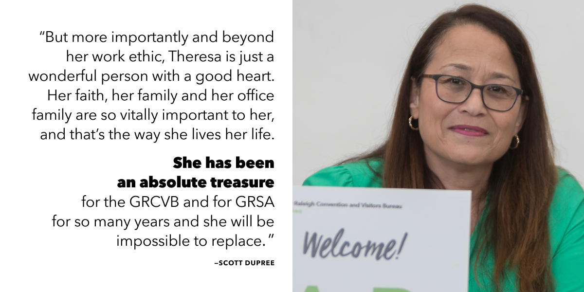 Scott Dupree quote about Theresa