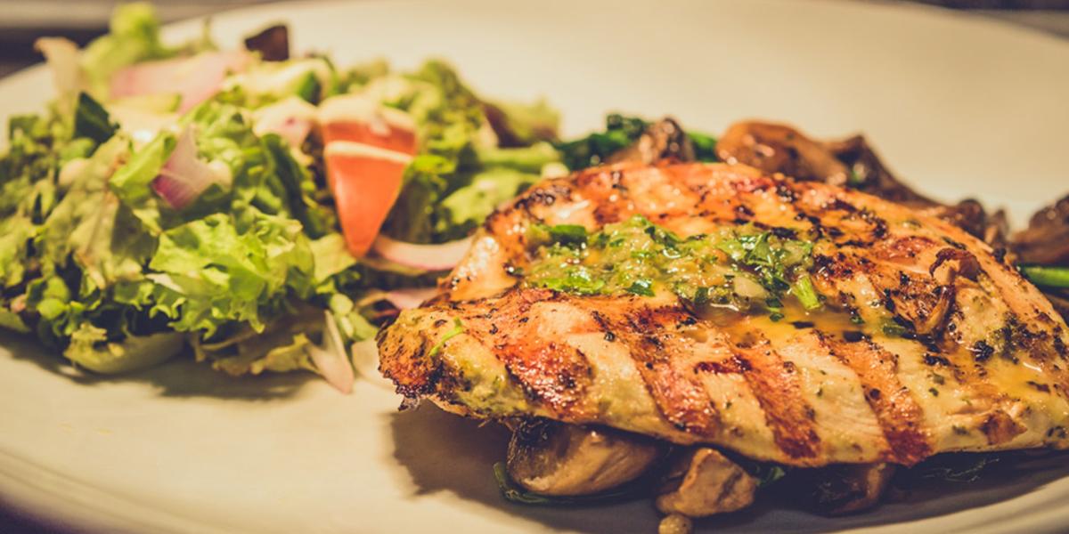 Argento butterfly chicken and salade