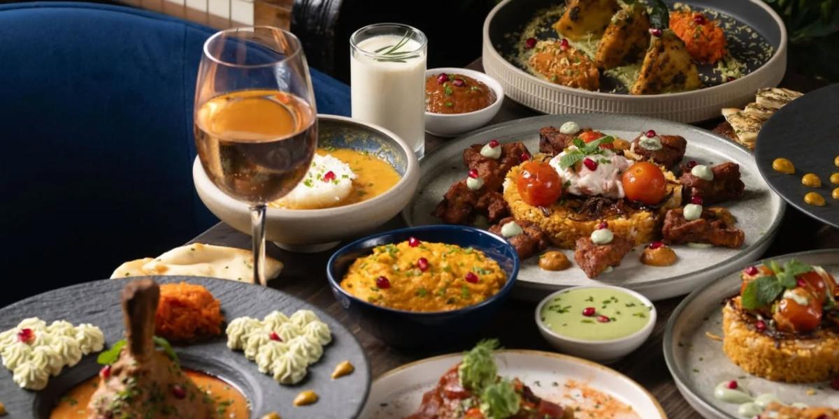 Kesarum spread of dishes