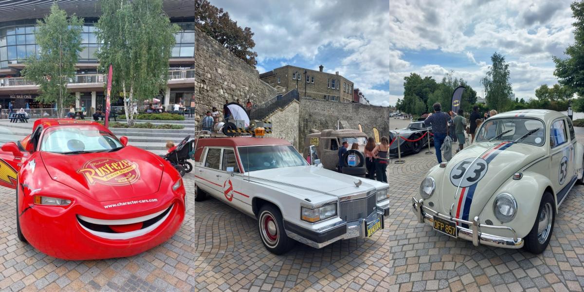 Star Cars at Westquay featuring Lightening McQueen, Ghostbusters car and Herbie