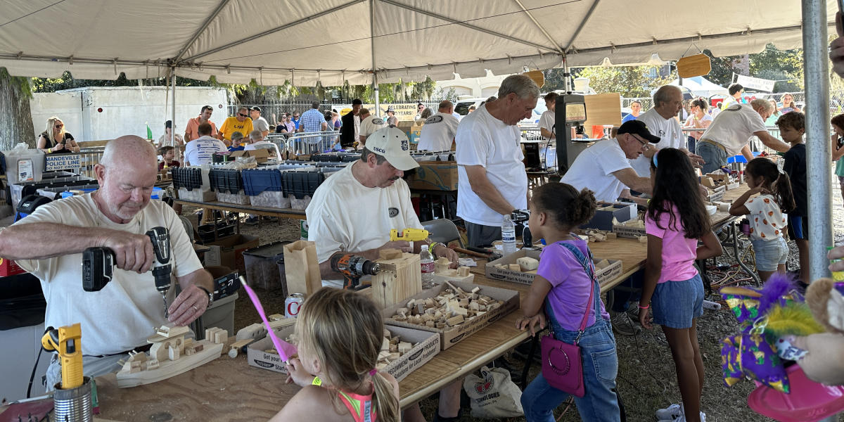 Build your own toy boat at the Wooden Boat Festival in Madisonville