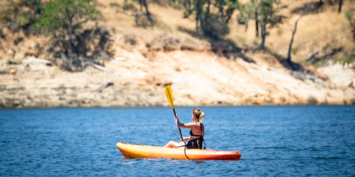Kayaking at Lake Nacimento