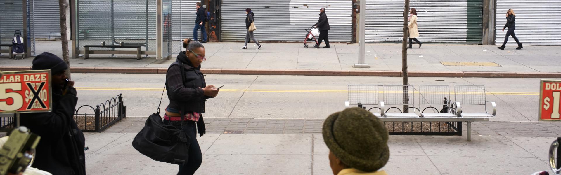 Downtown Brooklyn, NYC, street scene, Gus Powell