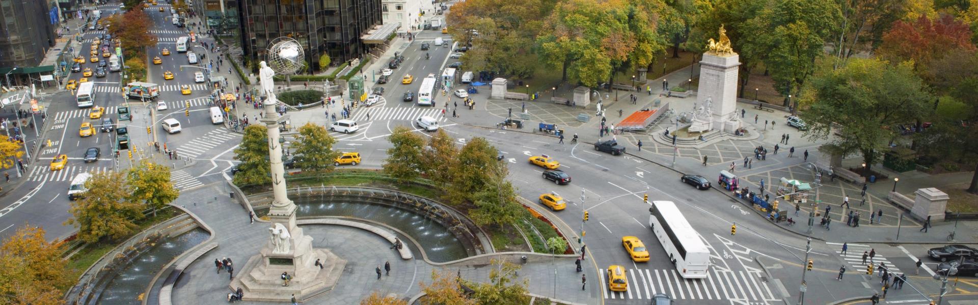 Columbus Circle, Overhead