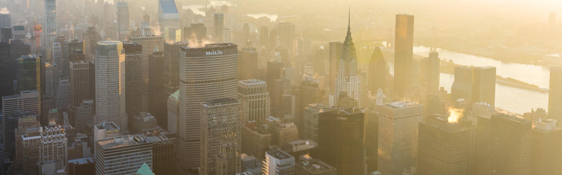 Skyline, Empire State Building, Sunrise