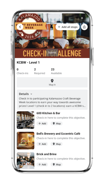 KCBW Check In Challenge
