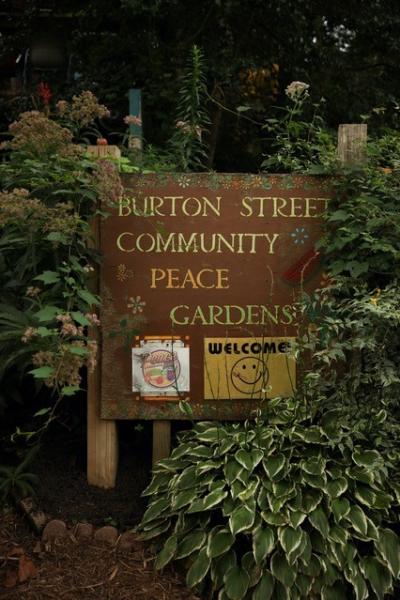 The Burton Street Community Peace Garden in Asheville, NC