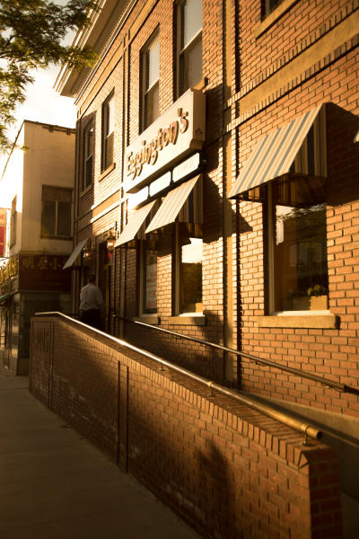 An exterior view of Eggintons at Sunrise