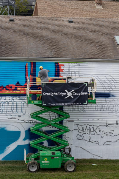 James Howard Mural Progress