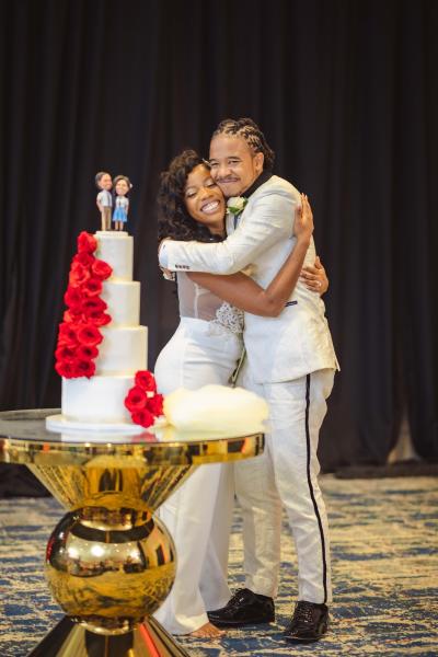 Giovanni and Kevonnie Wedding Cake at Pegasus