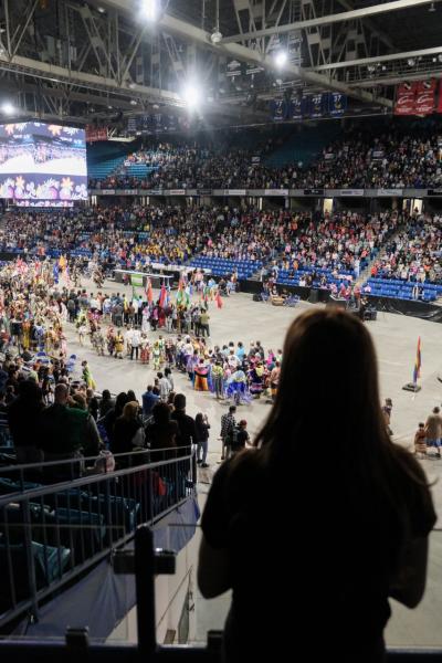 Watching a Pow Wow