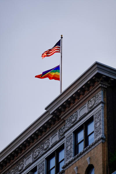 Pride flag in NY