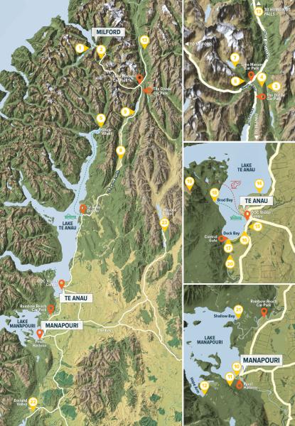 Hike Fiordland Walking Map