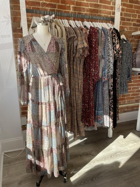 Lilac Bijoux features their maxi dresses for the holiday season.