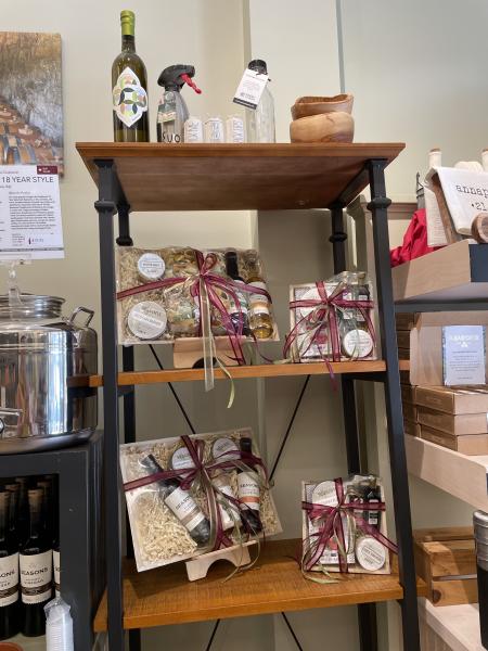 Seasons Olive Oil and Vinegar display