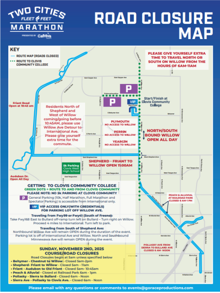 two cities road closures 2025