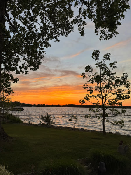 Sunset over Bass Lake