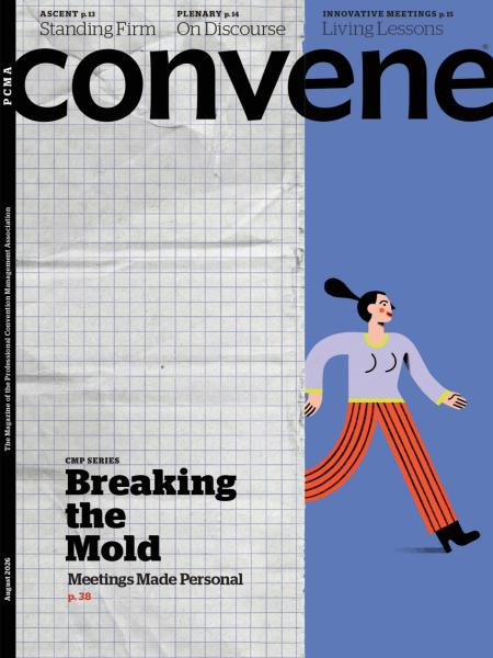 PCMA Convene magazine August 2026 Cover