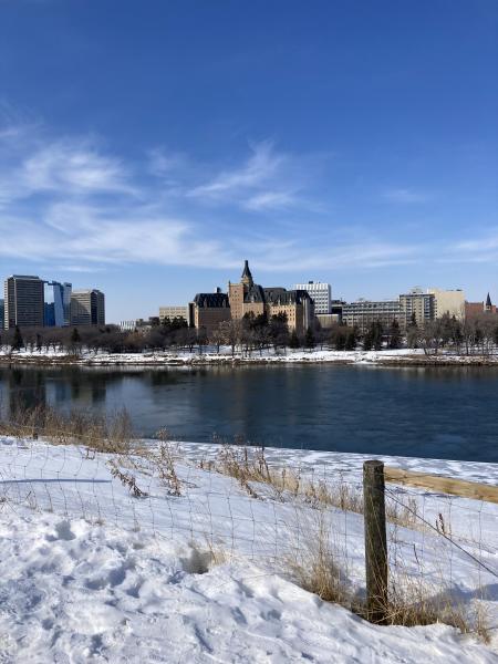 river in winter