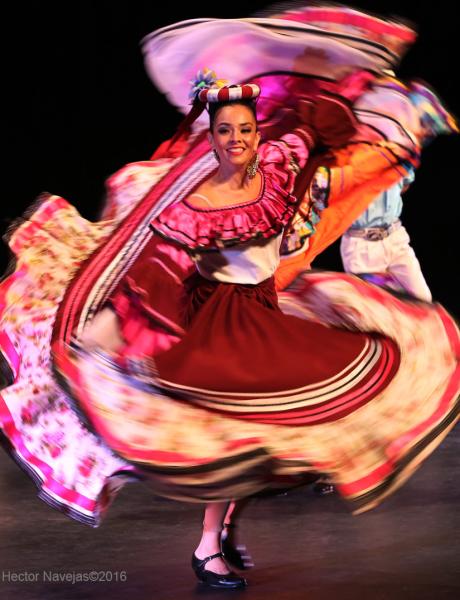 woman dancing in a dress