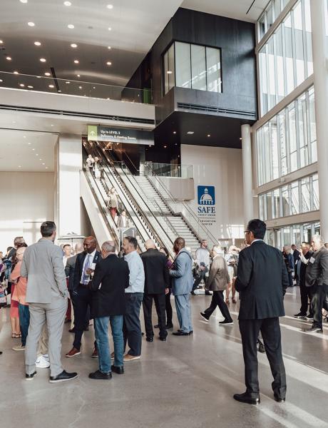 Delegates inside of the SAFE Credit Union Convention Center