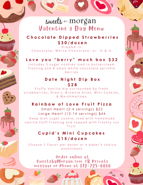 Sweets By Morgan Valentine's Day Menu 2026