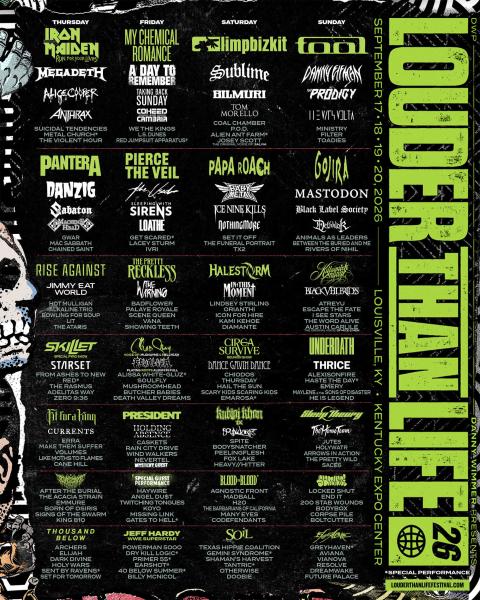 Louder Than Life 2026 Lineup