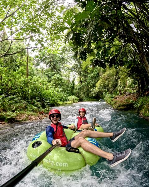 Nick and Madison - River Tubing Chukka White River