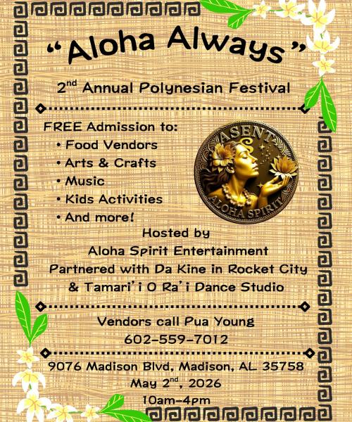 Aloha Always 2nd Annual Polynesian Festival